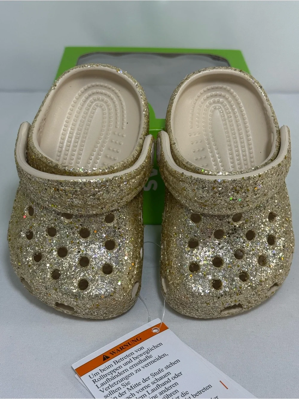 CROCS glitter covered